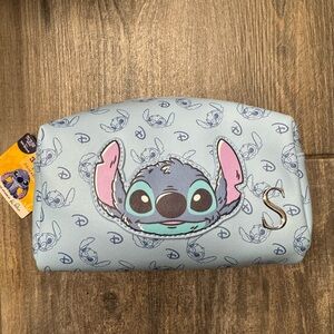 Disney Stitch Monogram “S” Cosmetic Pouch